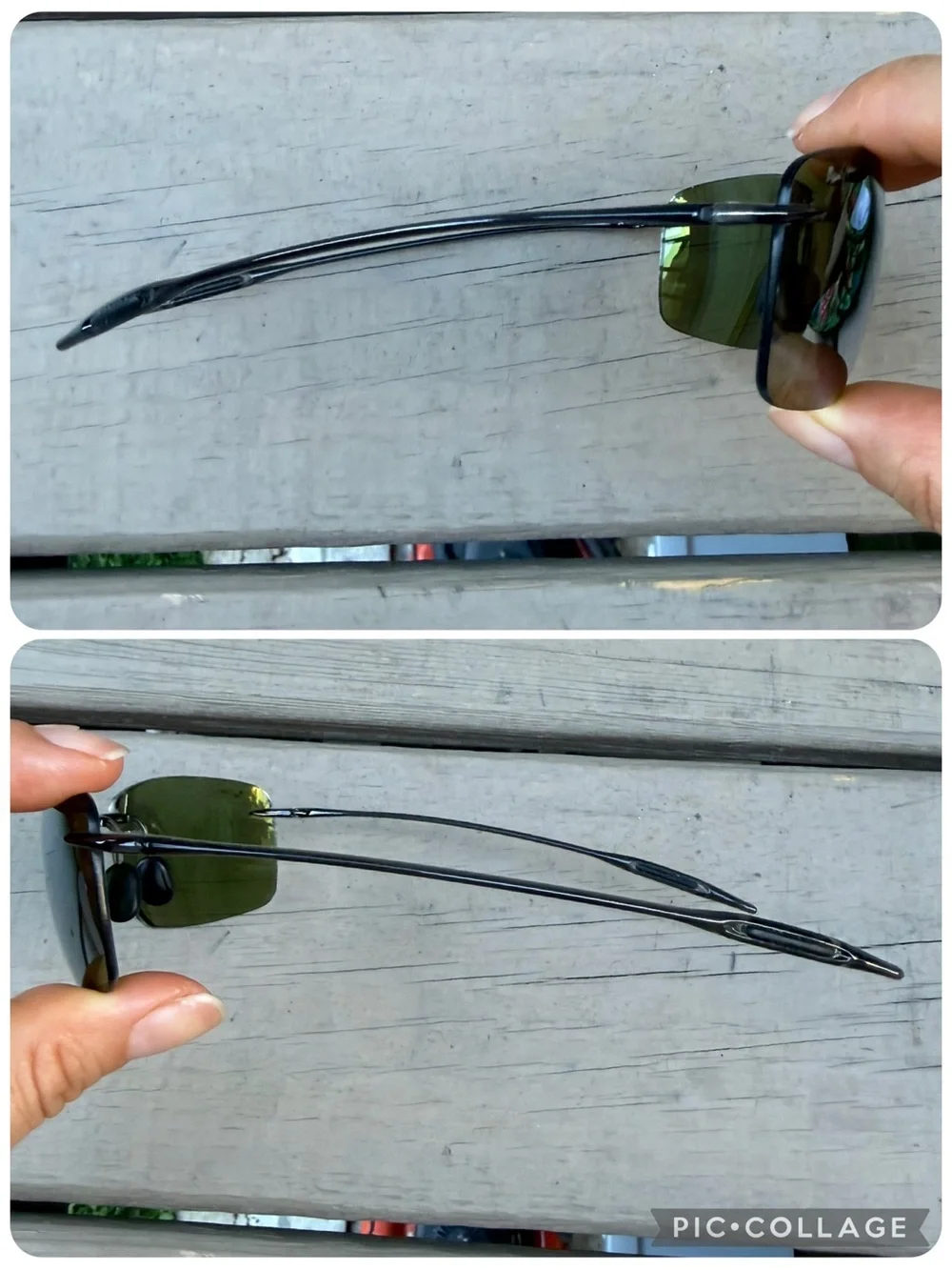 Maui Jim Lighthouse Polarized Rimless Sunglasses